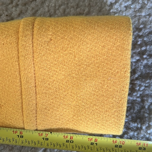 J Crew Marigold Majesty Stadium Cloth Wool Peacoat SZ 2 - Picture 8 of 11